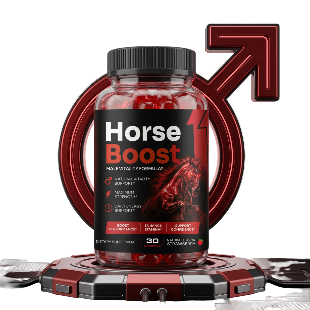 Horse Boost natural gummy supplement for men vitality energy and stamina